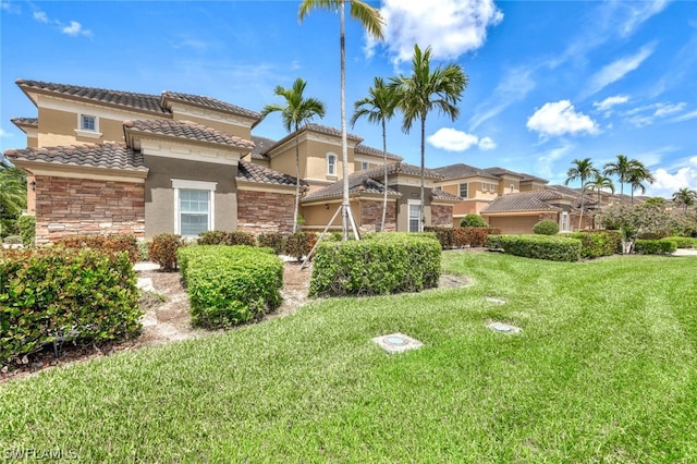 exterior space featuring a yard