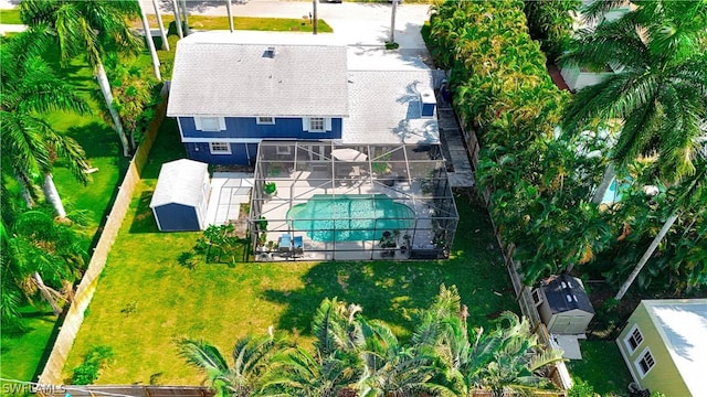 birds eye view of property