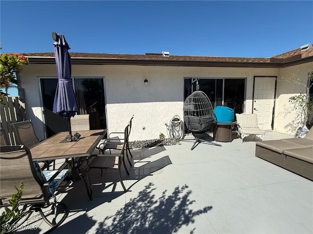 view of patio / terrace featuring outdoor dining space