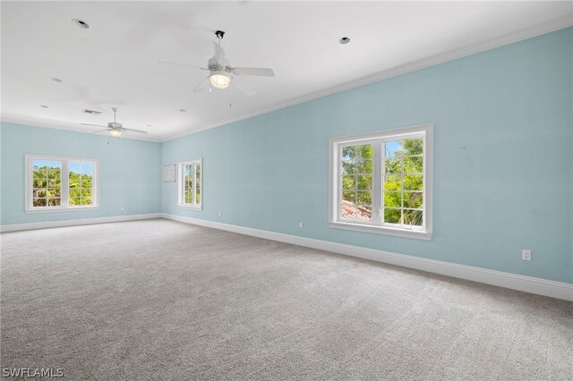15401 Old Wedgewood Ct, Fort Myers, FL 33908 - empty room featuring carpet and ceiling fan