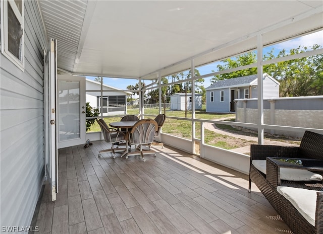 view of sunroom / solarium