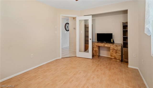 view of tiled living room