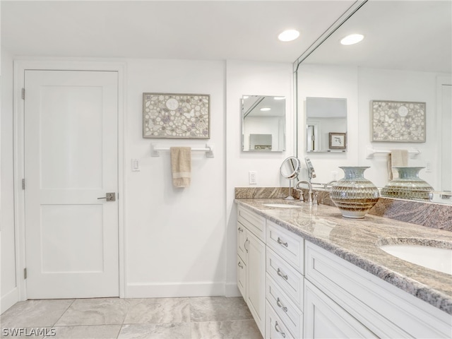 bathroom with vanity