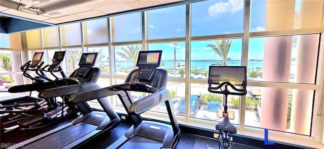 view of workout area