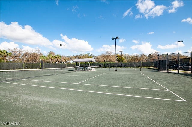 view of tennis court