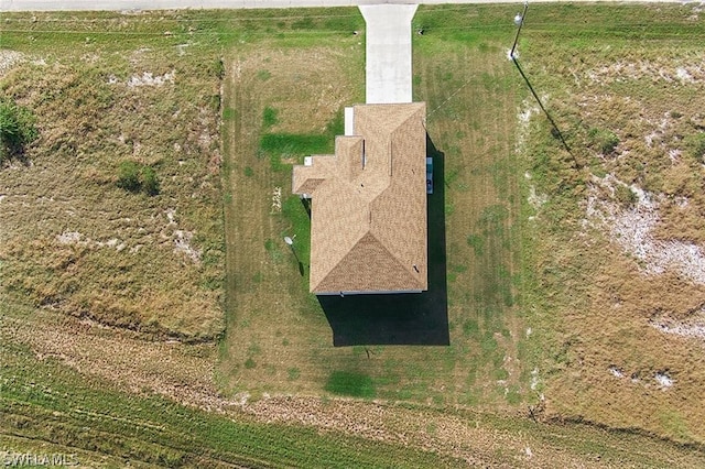 bird's eye view featuring a rural view