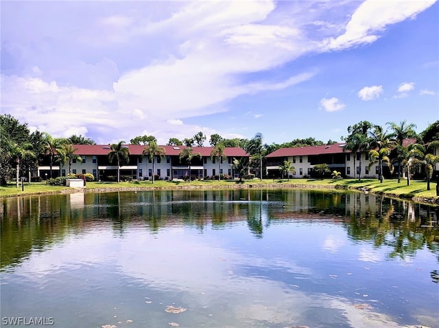 view of water feature