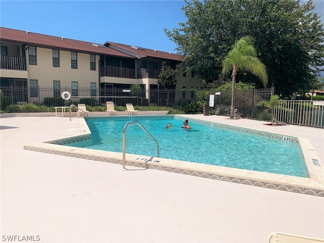 view of pool with a patio