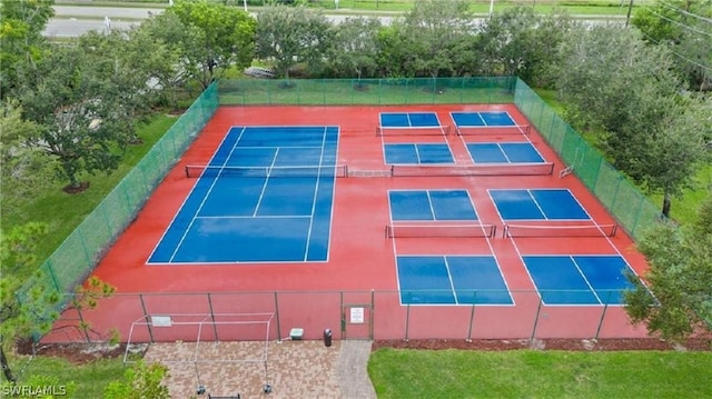 view of tennis court