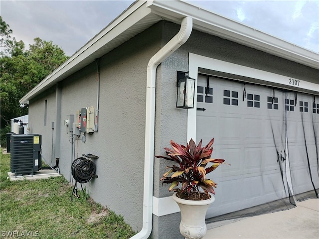 view of home's exterior featuring cooling unit