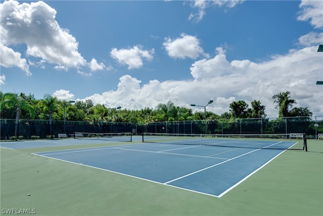 view of tennis court