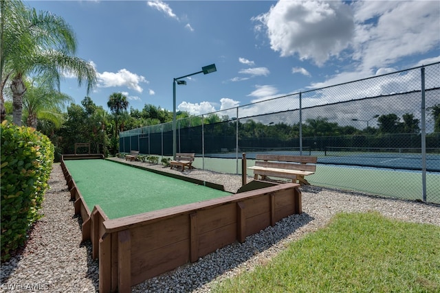 view of sport court