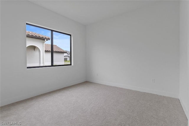 empty room with carpet floors