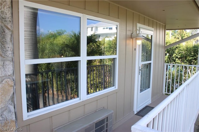 view of sunroom