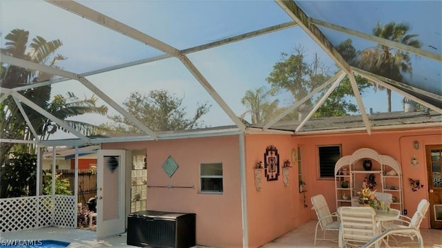 view of sunroom