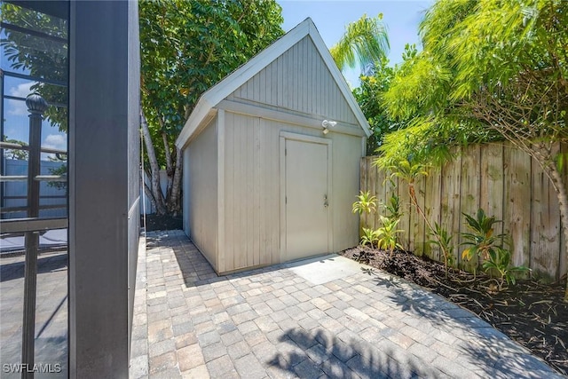 view of outbuilding