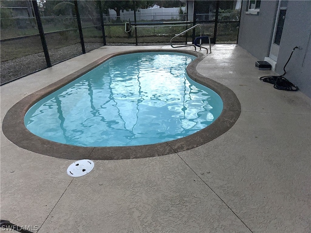 view of pool with a patio