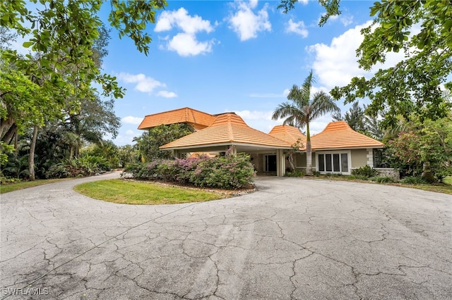 view of front of home