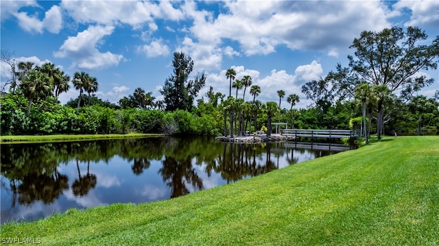 view of water feature