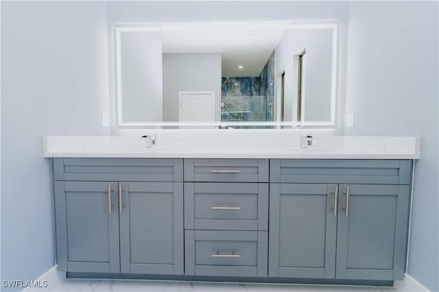 bathroom with vanity