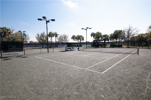 view of tennis court