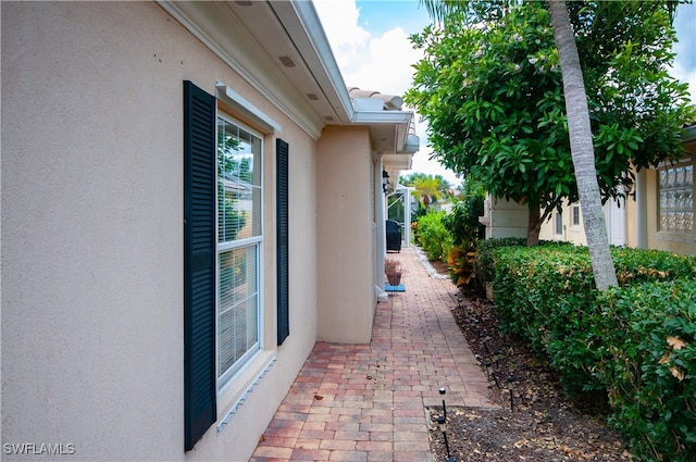 view of home's exterior featuring a patio