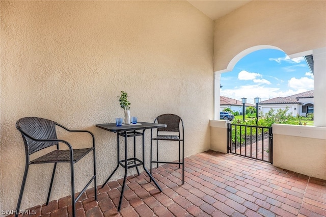 view of balcony