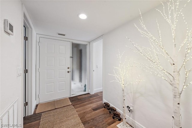 entrance foyer featuring hardwood / wood-style floors