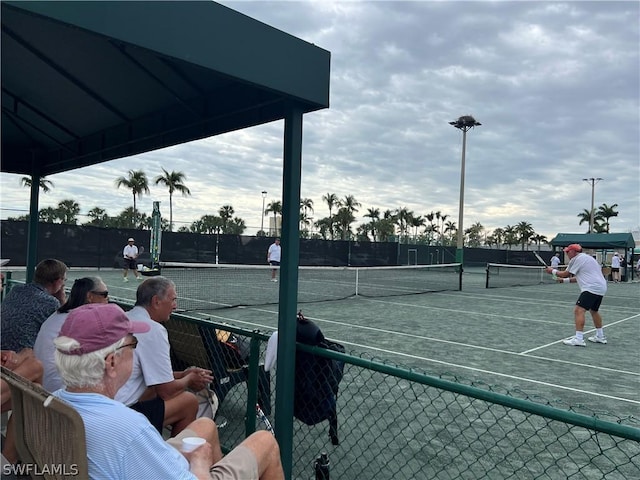 view of tennis court