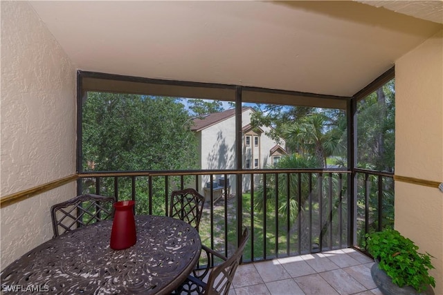 view of sunroom / solarium