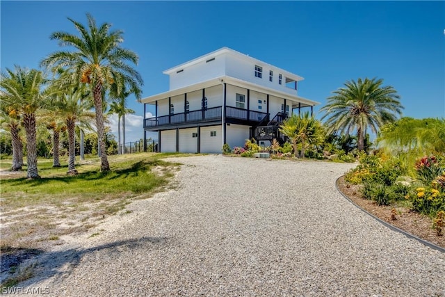 view of front of house featuring a garage