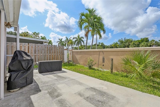 view of patio / terrace with grilling area