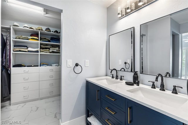 bathroom with vanity