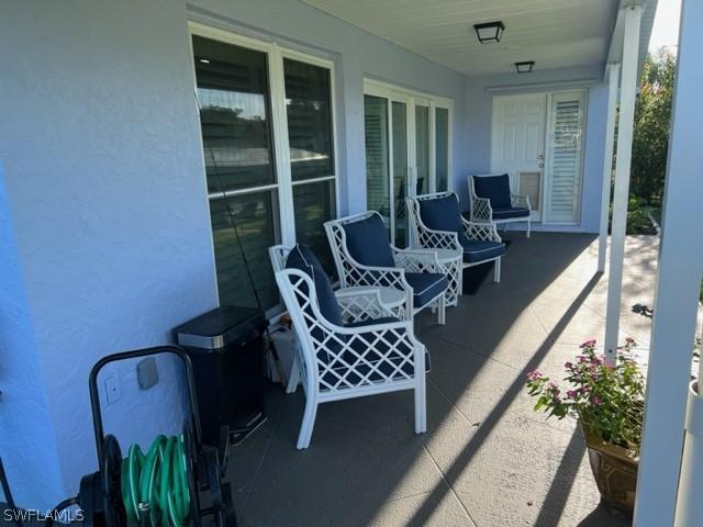 view of patio / terrace with a porch