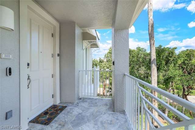 view of balcony