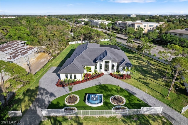 birds eye view of property