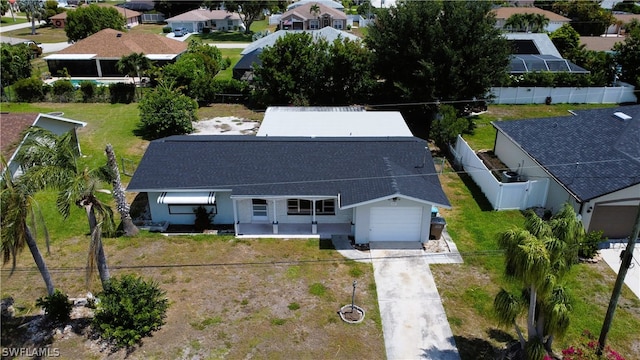 birds eye view of property