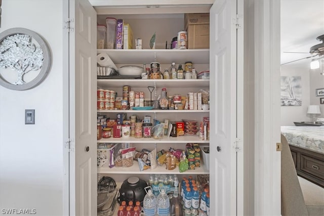 view of pantry