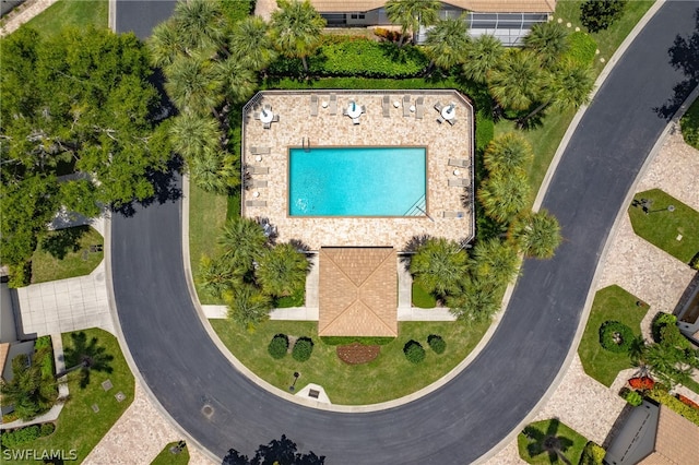 birds eye view of property