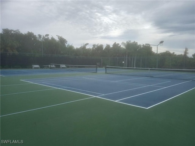 view of sport court