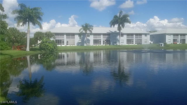 view of water feature