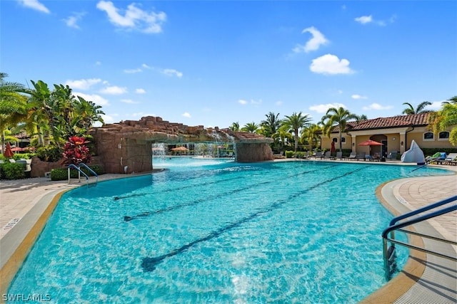 view of pool