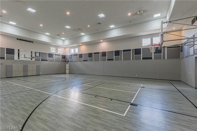 view of basketball court