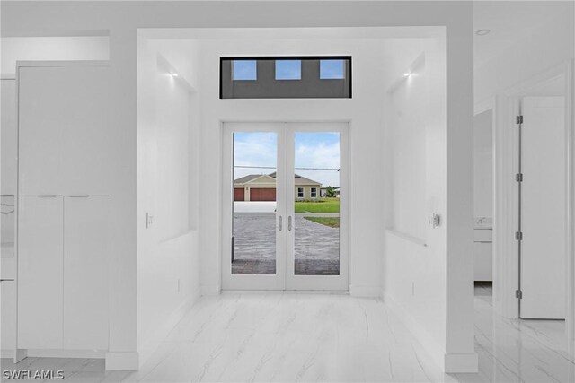 interior space with french doors