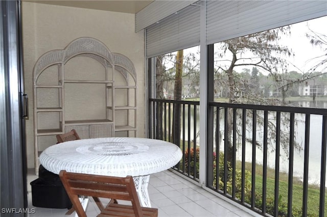 view of sunroom / solarium