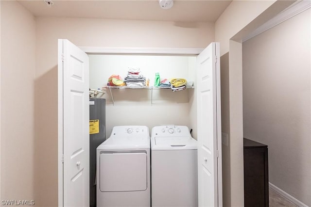 laundry area with washer and dryer