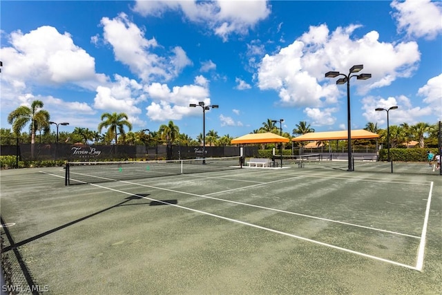 view of tennis court