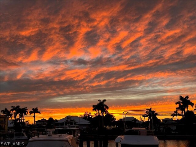 18080 San Carlos Blvd Unit 724, Fort Myers Beach, FL 33931 - property view of water featuring a boat dock
