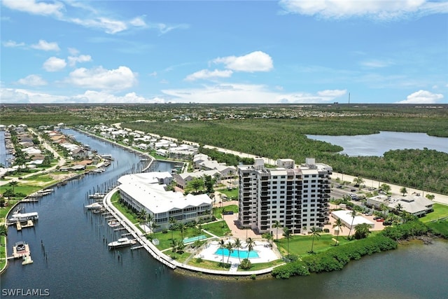 18080 San Carlos Blvd Unit 724, Fort Myers Beach, FL 33931 - aerial view featuring a water view