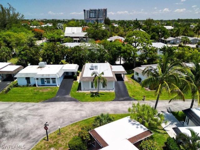 aerial view of residential area